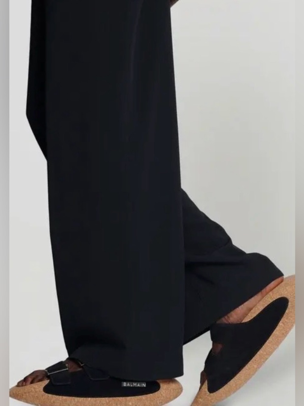 Balmain B-It Leather and Cork Miles Sandals - Picture 5 of 11